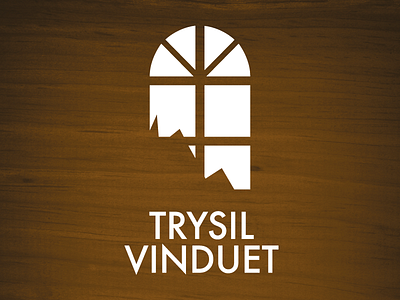 Logotype Trysil vinduet brand branding brown desingadet logo logomaniac logotype mountain window