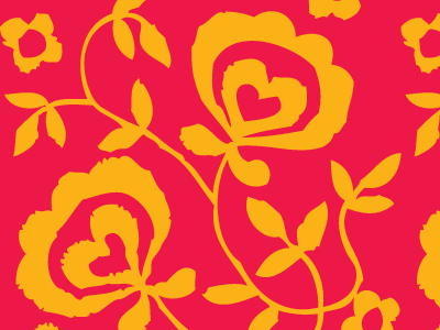 Pattern designated flower pattern pink yellow