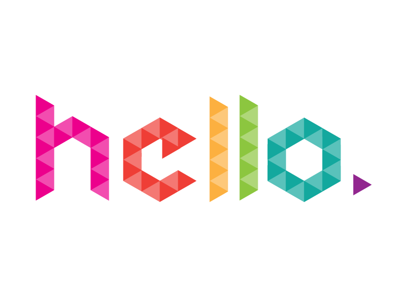 Exploding font design font hello