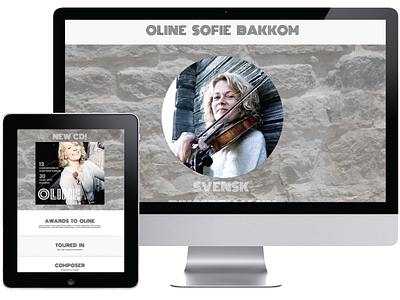 Oline gray home page homepage homepage home page oline violin violinist web webdesign