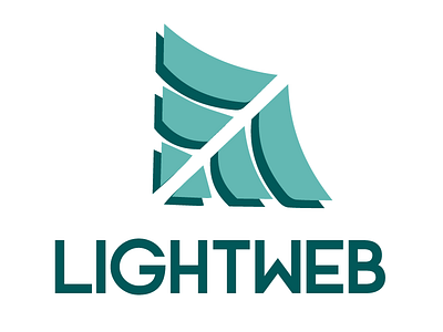 Logo Lightweb green logo logodesign logotype web