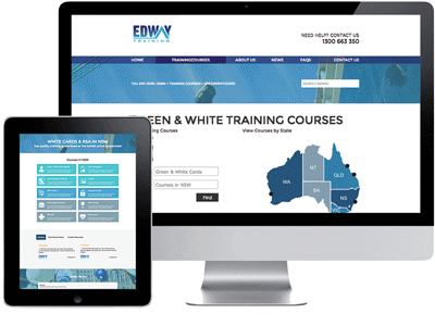 Edway blue scroll web webdesign