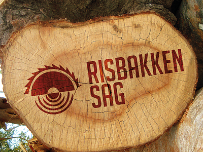 Branding Risbakken sag branding designadet logo logotype saw timber wood