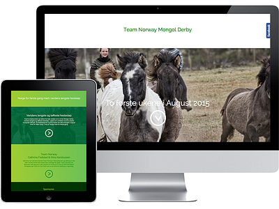 Team Norway Mongol Derby bjorg derby design designadet eggen green horse mongol norway team web webdesign