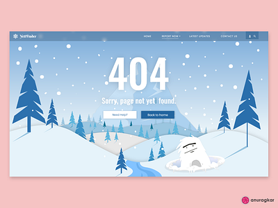 Creative 404 Error Page- Webpage Design