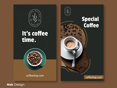 coffee shop instagram story design