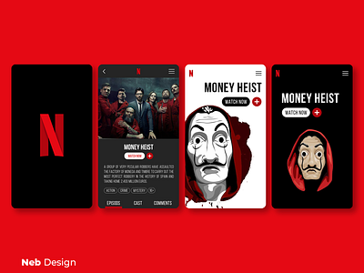 netflix application Ui design