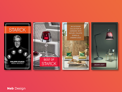 Starck instagram story design architect decoration graphic design instagram instagram design neb design social media design story design ui ui design web design website