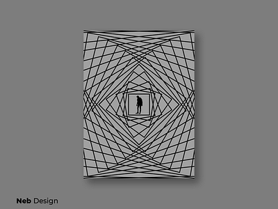 Squares poster design art freelancer graphic design gray illustration man neb design poster poster art square ui uidesign webdesign