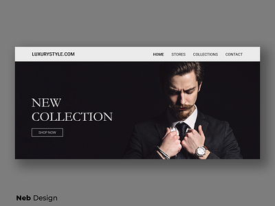 Luxury style web design fashion gray homepage homepagedesign neb design style uidesign web design web ui website website builder website design website ui