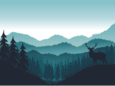 Forest and mountains