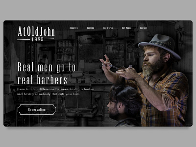 Barber Shops barber barber shop design onepage ui ui design web web design website