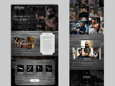 Barber Shop 2.1 barber barber shop design landing page landing page design ui ui design web webdesign website