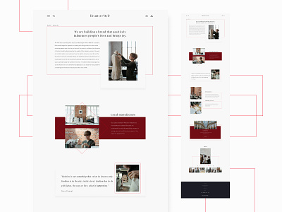 B&S_AboutUs aboutus branding design one page onepage ui ui design webdesign website