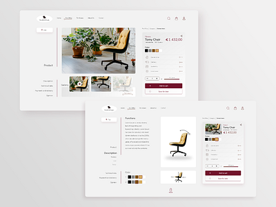 Furniture webside - Chairs Store chairs store design e commerce ecommerce furniture minimal shop store ui ui design web webdesign website