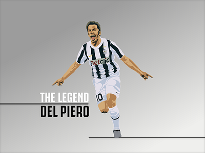 Del Piero del piero design graphic design illustration italy juventus legend seria a
