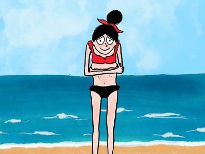 Bikini Body characterdesign comic design illustration procreate