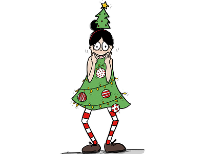 Christmas characterdesign christmas comic design illustration procreate