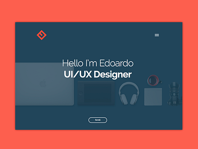 Personal Portfolio - Website brand identity flat parallax portfolio scrolling ui ui kit web site