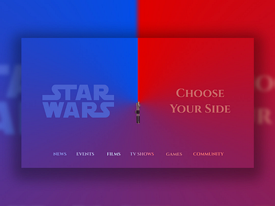 Star Wars Website star wars design ui web