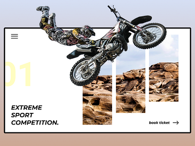 Extreme Sport Competition sport ui web design motorcycle