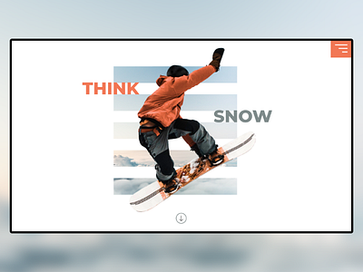 Think Snow! snowboarding web design ui ux