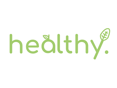 Healthy. logo fruit vegetables green