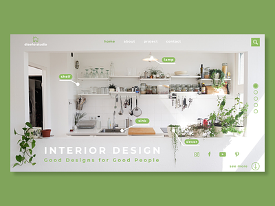 Interior Design Website ui web design