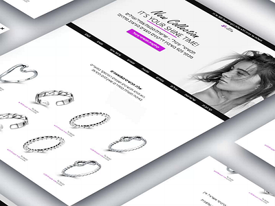 Ella jewelry - Ecommerce animation app design flat graphic design minimal ui ux web website