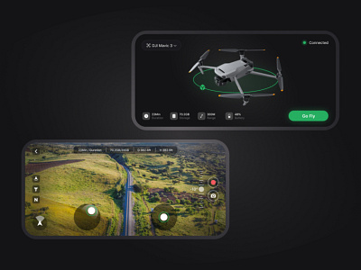 Drone App Challenge app controller design drone flight fly mobile ui ux