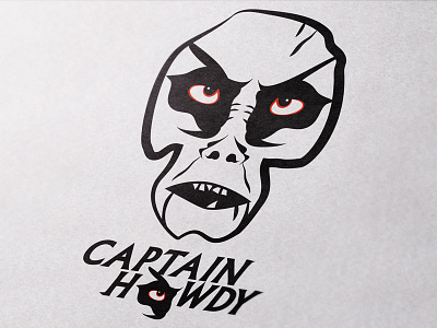 Captain Howdy logo branding captain captain howdy exorcist howdy illustrator logo logo design marketing vector