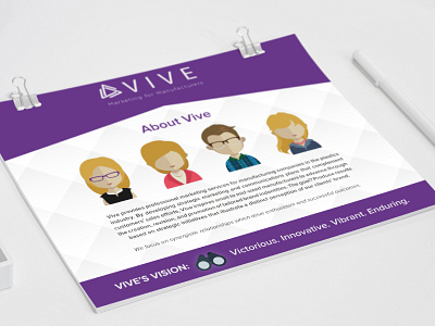 Vive avatars avatar branding cover page design illustrator marketing vector