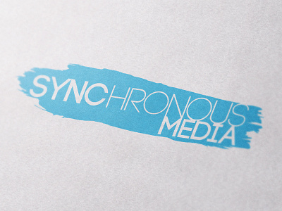Synchronous Media logo branding illustrator logo logo design marketing media typography vector