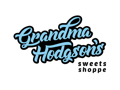 Grandma Hodgson's logo branding candy custom font illustrator logo logo design marketing typeface typography vector