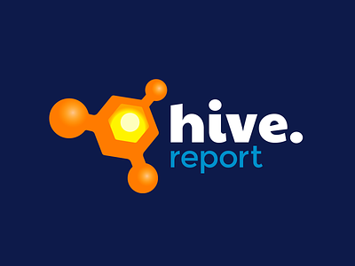 Hive Report logo design branding design flat logo smooozy