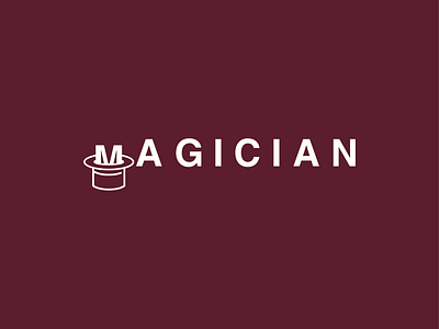 Magician brand design logo type typography