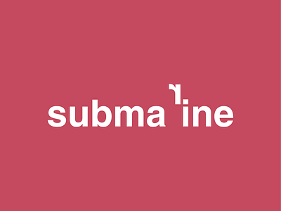 Submarine brand dailywordplay design logo type typography