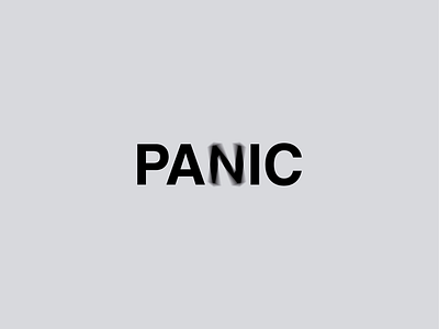 Panic design type typography