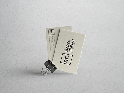 Marta Ribeiro - Designer brand branding businesscard card design type
