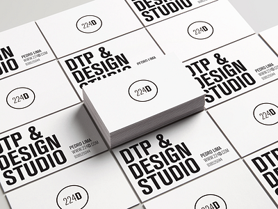 224D - DTP & DESIGN STUDIO adobe brand branding businesscard design logo studio