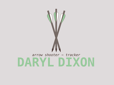 Daryl Dixon art branding daryldixon design icon illustration illustrator logo minimal netflix thewalkingdead