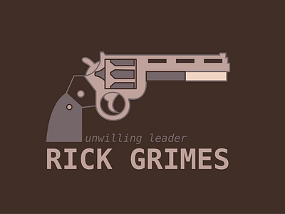 Rick Grimes art branding design icon illustration illustrator logo minimal netflix rickgrimes thewalkingdead