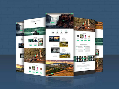 Travel Agency website. landing page website design