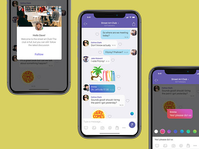 Special features for admins in group chats admin app chats groups new design speech bubbles