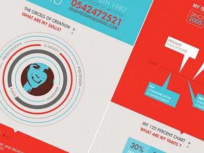 My CV chart cv illustration info graphic skills timeline