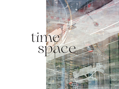 Time / Space poster type lockup