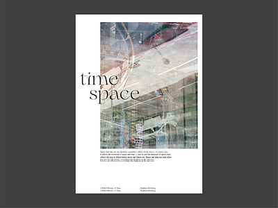 Time / Space poster _ alt design film photography layout layoutdesign photography poster print typography