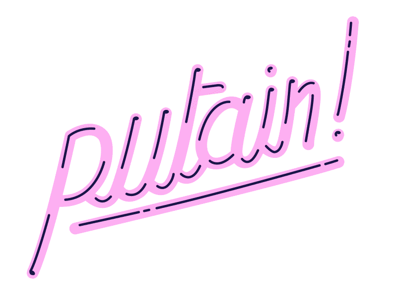 Putain debut hello swear word type