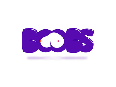 Boobs balls boobs breast illustration tits typo typograhy