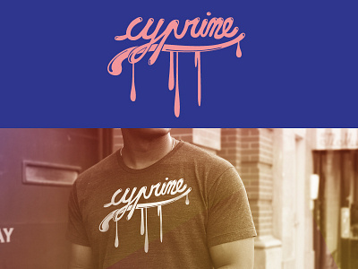 Cyprine cyprine fashion font lettering logo t shirt type
